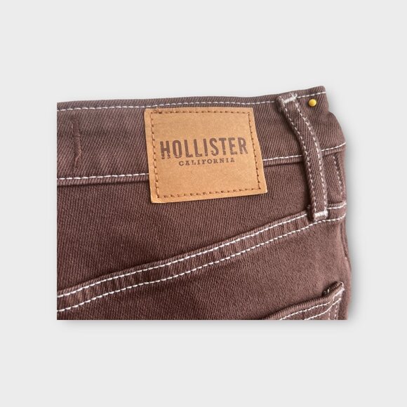 Hollister Ultra High-rise Dad Jean - Vintage Stretch Brown Cargo Denim 27x31 | 5 - Picture 7 of 9